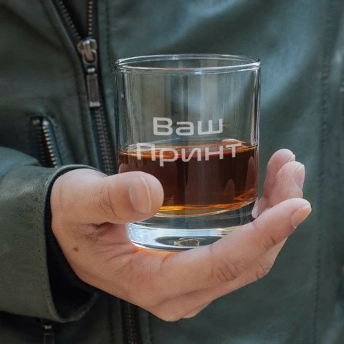 Стакан для виски круглый Конструктор персонализированный фото 2