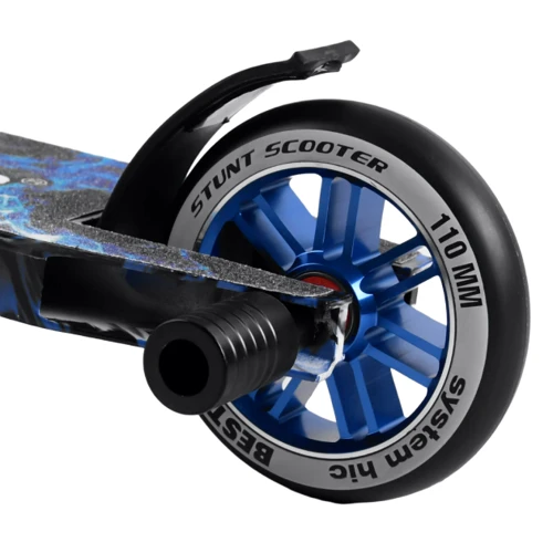 Самокат трюковый Best Scooter синий (74609): Конструкция рамы цельная