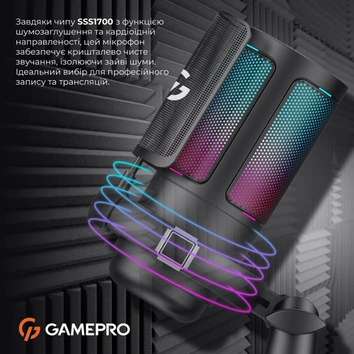 Микрофон Gamepro UGM145B Black фото 10
