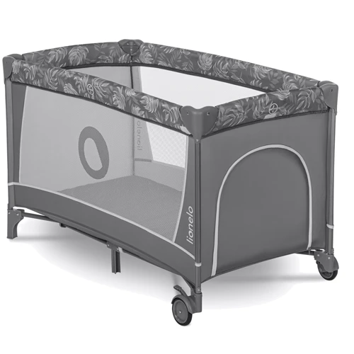 Манеж-ліжко Lionelo Flower Grey Stone: Стінка, що опускається Нет