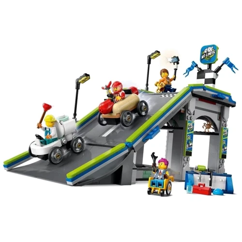 Конструктор LEGO City Никаких ограничений Автодром для гоночных автомобилей 436 деталей (60460): Количество деталей, шт. 436