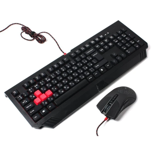 Комплект проводной A4Tech Bloody B1500 Black: Назначение стандартная