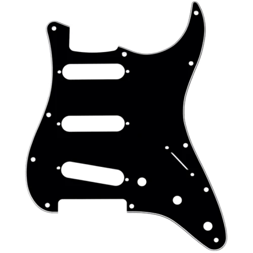 Пикгард FENDER 11-HOLE MODERN-STYLE STRATOCASTER S/S/S PICKGUARDS BLACK