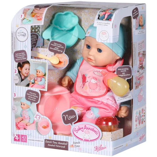 Интерактиваня кукла Baby Annabell - Ланч крошки Аннабель (43 cm, с аксессуарами, озвучена): Высота, см 43