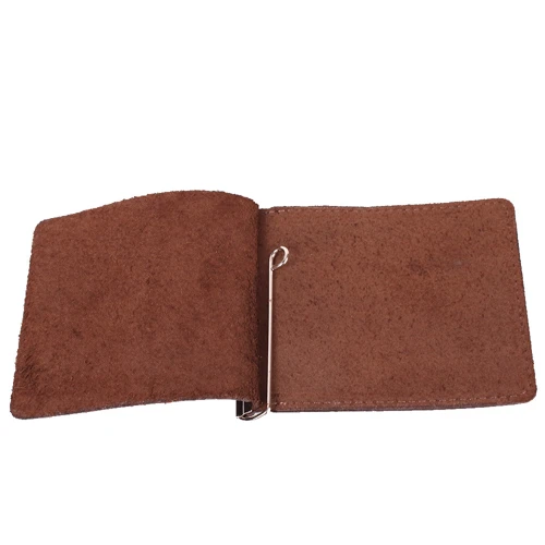 Мужской зажим для денег DNK Leather коричневый (DNK-Spring-clamp-plus-F): Материал Натуральная кожа