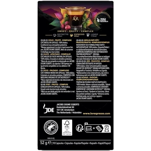 Кофе в капсулах L'OR Espresso Arabica Rwenzori Uganda Limited Creations 7 10x5.2 г (8711000482872): Страна производитель Франция