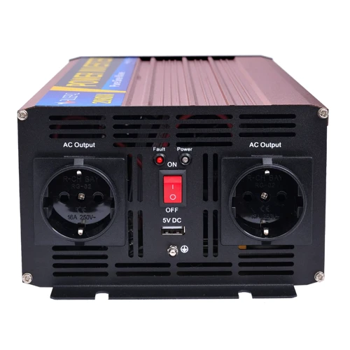Преобразователь (инвертор) DC-AC Pulsepad PSW-2000 12V 2000W Pure Sine Wave фото 2