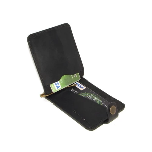 Мужской зажим для денег DNK Leather черный (DNK Зажим-H col.J): Страна производитель Украина