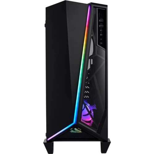 Корпус Corsair Carbide Spec-Omega RGB Black (CC-9011140-WW): Матеріал передній панелі пластик