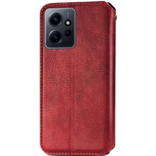 Аксессуар для смартфона Mobile Case Getman Cubic Red for Xiaomi Redmi Note 12 4G: Материал искусcтвенная кожа и термополиуретан
