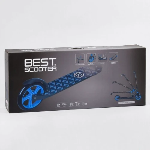 Самокат алюминиевый Best Scooter зеленый (62798): Конструкция рамы складная