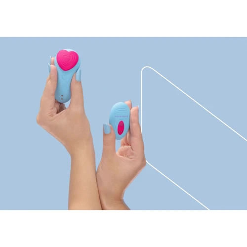 Вибромассажер FairyGasm HeartGem blue
