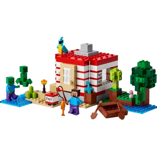 Конструктор LEGO Minecraft Дом из взрывчатки в джунглях (21275): Количество деталей, шт. 287