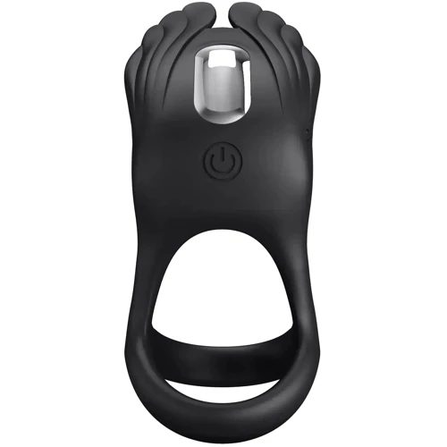 Эрекционное виброкольцо LYBAILE Pretty Love - Vibration Penis Ring SILAS Black (BI-210318)