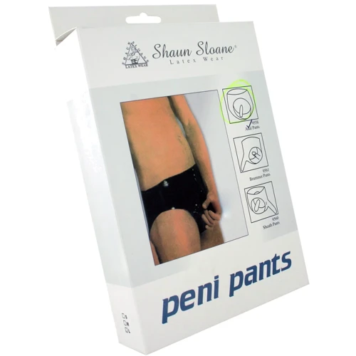 Мужские латексные трусы с внутренним анальным стимулятором Sharon Sloane Latex Anal Pants, S