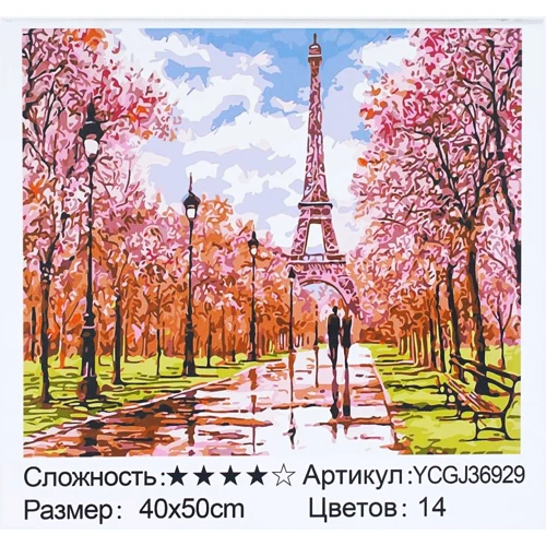 Картина по номерам TK Group Париж 40х50 см (YCGJ 36929)