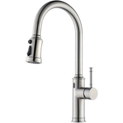 Смеситель для кухни Lefton Automatic Sensor & Pull-Down Kitchen Faucet - KF2210 Brushed Nickel