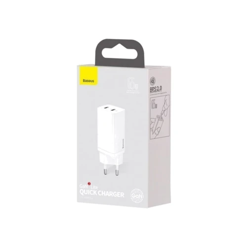Зарядное устройство Baseus USB-C Wall Charger GaN2 Lite 65W White (CCGAN2L-E02) фото 7