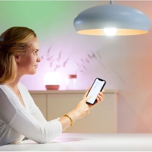 Розумна лампочка WiZ, E27, 11W, 75W, 1055Lm, G95, 2200-6500, RGB, Wi-Fi: Температура світіння, К 2200