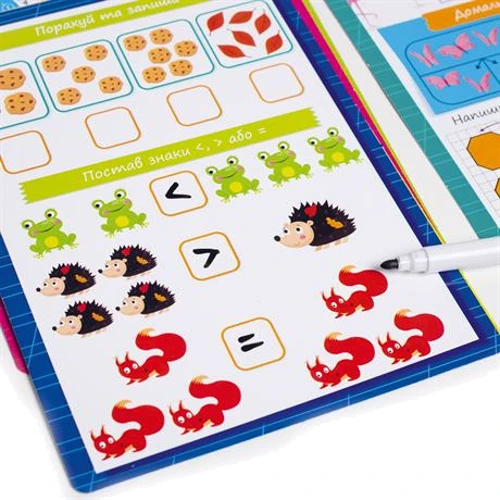 Навчальний набір Vladi Toys Готуємось до школи Математика на листі (VT5010-22)