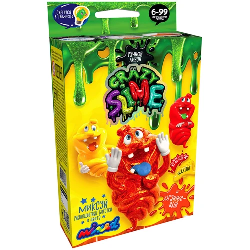 Безопасный образовательный набор для проведения опытов Danko Toys "Crazy Slime" SLM-02