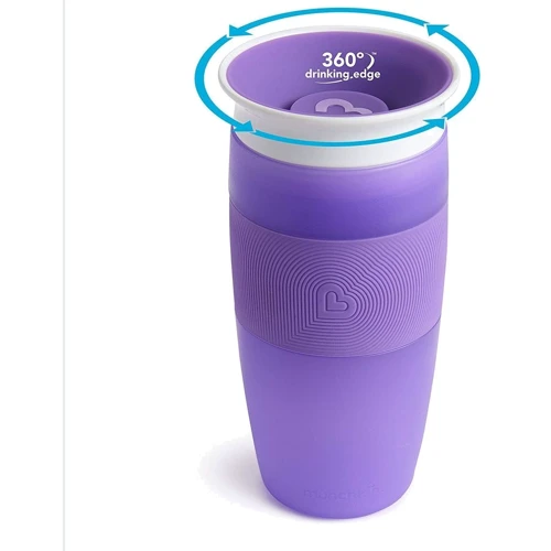 Чашка непроливайка Munchkin Miracle 360 Sippy, 414 мл (фіолетова): Матеріал поліпропілен