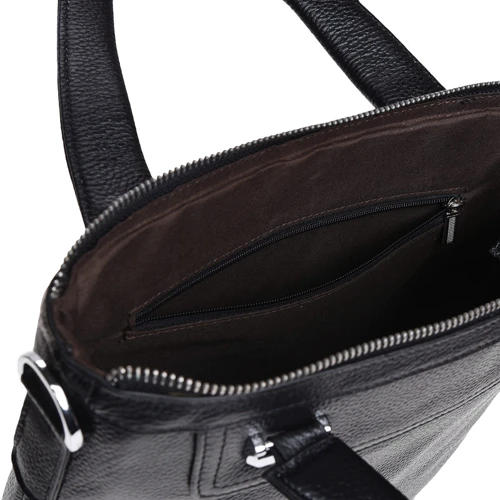 Мужская сумка планшет Keizer черная (K17600-2-black): Тип ручки Со съемным ремнем, Плечевой ремень, С двумя ручками, Короткая ручка