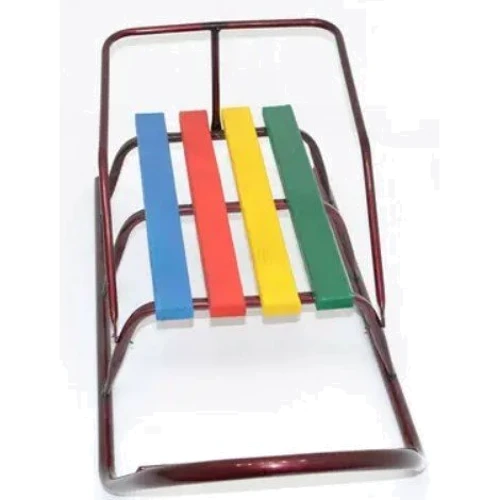 Санки Классик круглые полозья бордовые без ручки (22630)