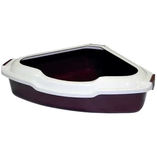 Туалет для кошек Croci Miagolo CaniAmici угловой с бортом 55х42х16 см (8023222051065)