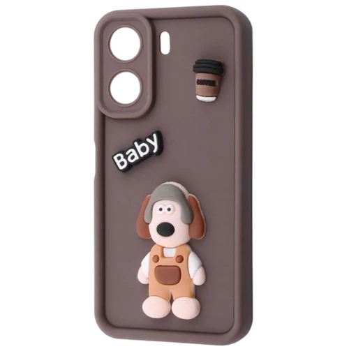 Чохол для телефона Mobile Case Pretty Things Brown/Baby for Xiaomi Redmi 13C 4G / Poco C65