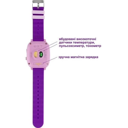 Смарт-часы AmiGo GO005 4G WIFI Thermometer Purple: Совместимые ОС Android / iOS