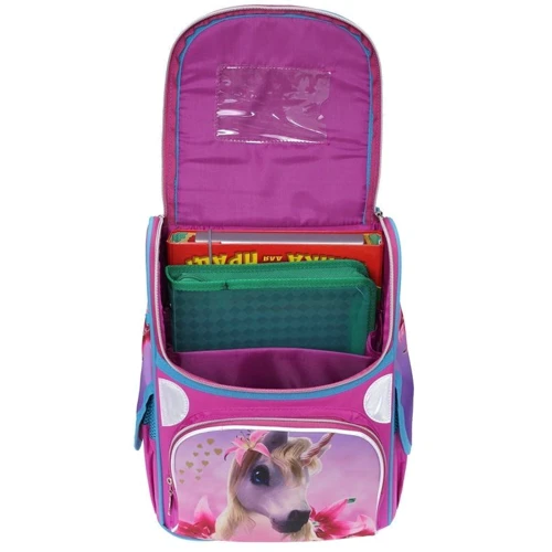 Ранец RAINBOW 9-504 Unicorn, 34x26x13см: Корпус рюкзака Каркасный