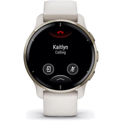 Смарт-годинник Garmin Venu 2 Plus Cream Gold Stainless Steel Bezel with Ivory Case and Silicone Band (010-02496-12): Колір ремінця Слонова кістка