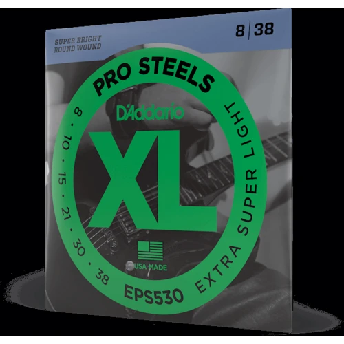 Струна для гитар Гитарные струны D'ADDARIO EPS530 XL PROSTEELS EXTRA SUPER LIGHT (08-38): Тип Комплект струн