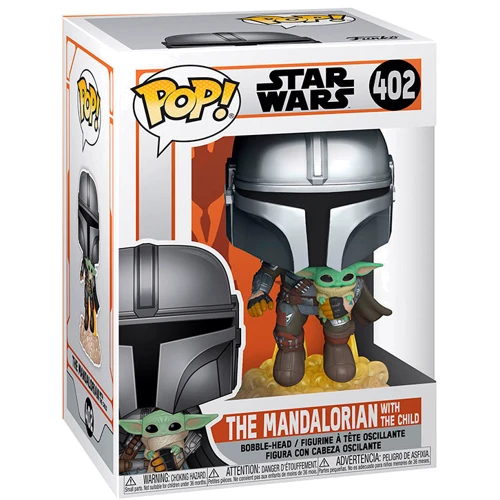 Игровая фигурка Funko Pop Star Wars Мандалорец, летящий с малышом (50959): Тип Персонаж мультфильма, фильма