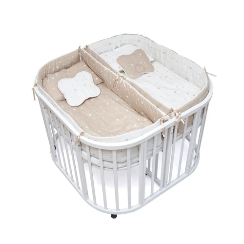 

Постельный комплект для двойни Twins Starlet beige 14 элементов (4000-TW-02)