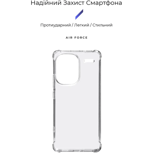 Чехол для телефонов Armorstandart Air Force Transparent for Xiaomi Redmi Note 13 Pro+ 5G (ARM71833): Совместимость Xiaomi Redmi Note 13 Pro+ 5G