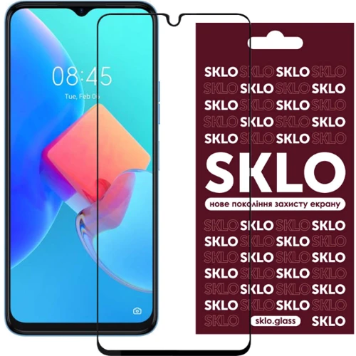 Tempered Glass Black for TECNO Spark 8C / Spark Go 2022 (KG5m): Тип защитное стекло