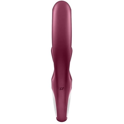 Вибратор-кролик Satisfyer Love Me Red, гибкий, отросток с тройным кончиком