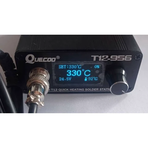 Паяльна станція Quicko T12-956 з металевою ручкою M8 (жала ILS KU JL02 BL BC1): Тип нагріву Постоянный