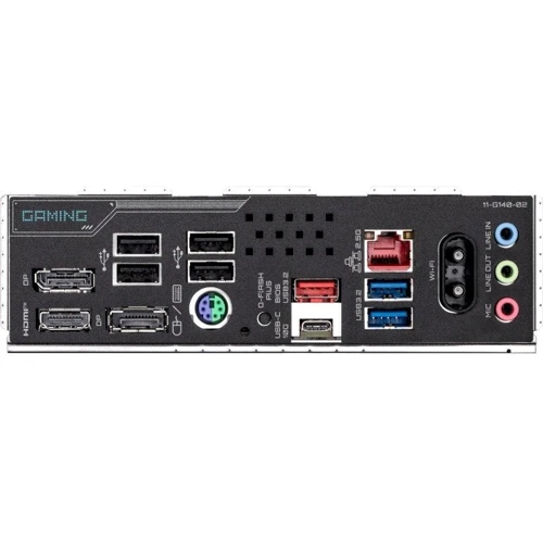 GIGABYTE B850M GAMING X WIFI6E UA: Разъемы на задней панели USB 2.0, USB 3.2 Gen 1, USB 3.1 Gen 2, DisplayPort, Ethernet RJ-45, HDMI, USB 2.0
