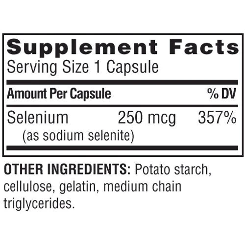 Twinlab Sodium Selenite 250 mcg 100 caps (TWL-01040): Форма выпуска Капсулы