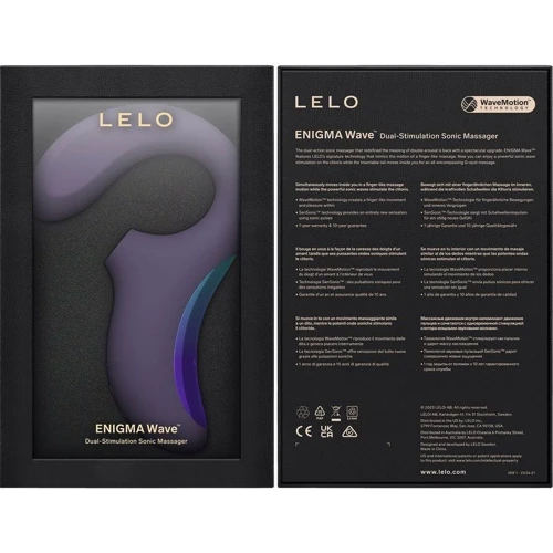Клиторально-вагинальный звуковой стимулятор LELO Enigma WAVE Cyber Purple