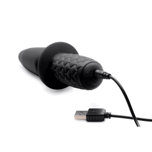Анальный вибратор с рукояткой The Plug 10x Silicone Vibrating Thruster