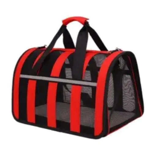 Сумка Fox червона тканина сітка 49x28x20 см (76826)