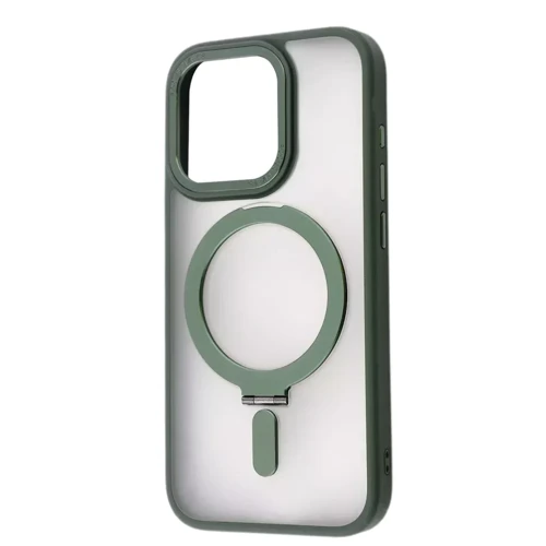 Чехол для iPhone WAVE Premium Attraction Case with Magnetic Ring Green for iPhone 15 Pro Max