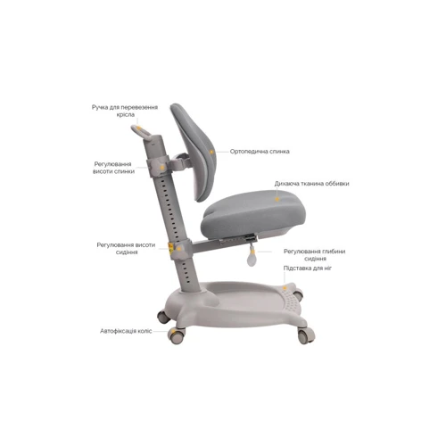GT Racer C-1015 Orthopedic Gray фото 11