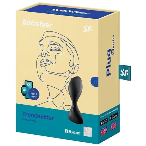 Анальная смарт-пробка с вибрацией Satisfyer Trendsetter Black