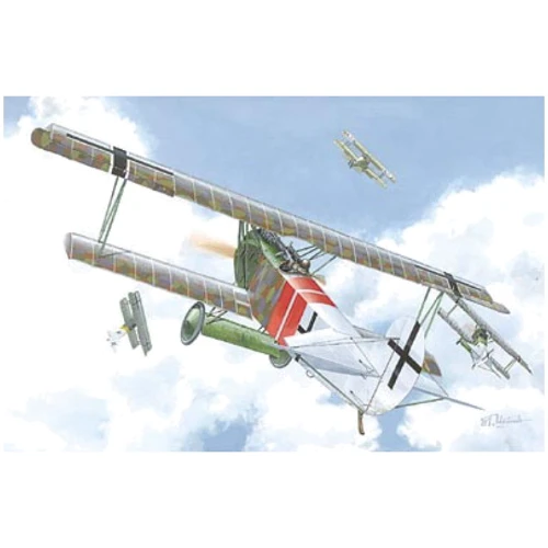 Модель Roden Германский истребитель-биплан Fokker D.VII Alb (поздний) (RN035)