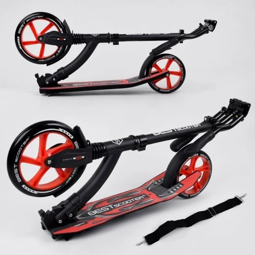 Самокат алюмінієвий Best Scooter червоний (40860): Матеріал коліс поліуретан